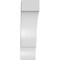 Ekena Millwork 5 1/2-in. W x 12-in. D x 20-in. H Balboa Architectural Grade PVC Knee Brace BRCP055X12X20BOA - alternate 6